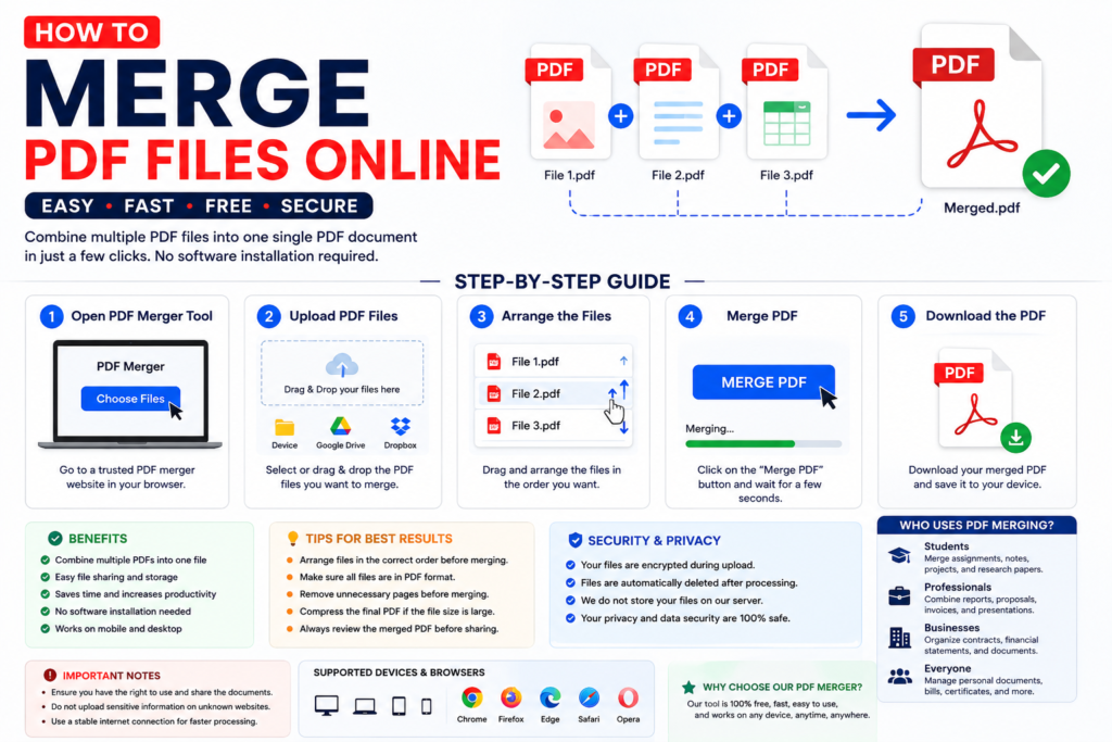How to Merge PDF Files Online 