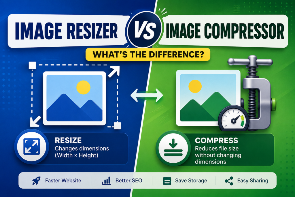 Image Resizer vs Image Compressor
