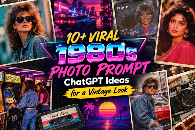 10+ Viral 1980s Photo Prompt ChatGPT