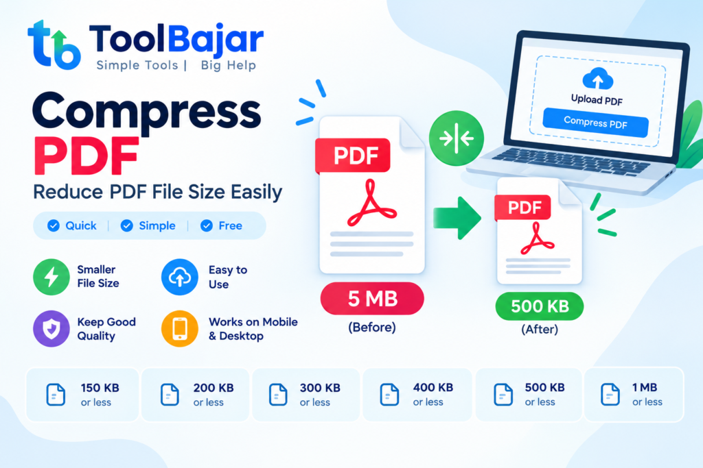 Compress PDF ToolBajar
